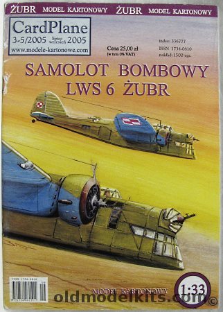 CardPlane 1/33 LWS-6 Zubr Bomber, 3-5 plastic model kit